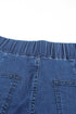 Distressed Bell Bottom Denim Pants